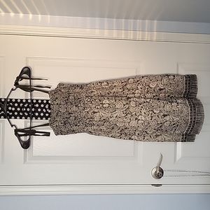 Green and white palm tree dress. Size S. Great condition